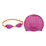 Gorro Natacion Silicona Antiparras Juvenil Combo Bestway