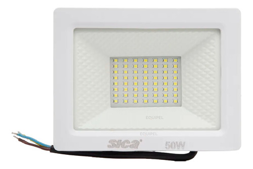 Reflector Proyector Led Exterior 50w Sica Ip65 Blanco