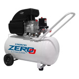 Compresor De Aire Eléctrico Portátil Cadena Zero Zeco50k Monofásico 50l 2.5hp 220v Blanco