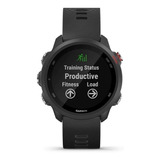 Smartwatch Garmin Forerunner 245 Music 1.2  Caja 42.3mm De  Polímero Reforzado Con Fibra  Negra, Malla  Black De  Silicona Y Bisel  Negro