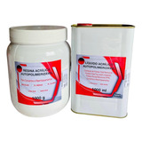 Resina Acrilica Autopolimerizavel  1 Kg + 1 Litro