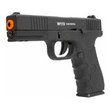 Pistola Airgun Gás Co2 Wg Special Glock W119 Blowback 4,5mm