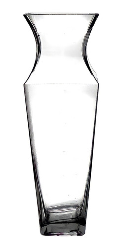 Vaso Decorativo De Vidro Transparente Liso 30cm