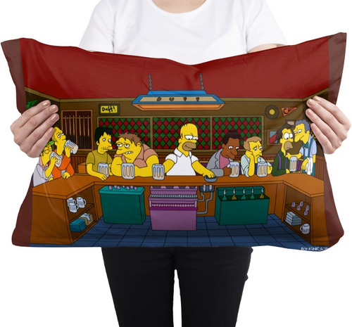 Cojin Almohada Los Simpson Ultima Cena Parodia Diseño Arte