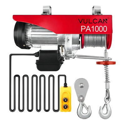 Polipasto Eléctrico Vulcan 1000kg 30m Motor Industrial Cobre Grúa | Envío gratis