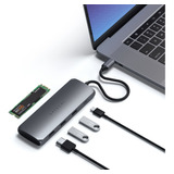 Satechi Adaptador Multipuerto Híbrido Usb-c: Se Adapta A Ssd