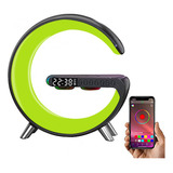 Lampara Inteligente Rgb Cargador Altavoz Bluetooth Reloj