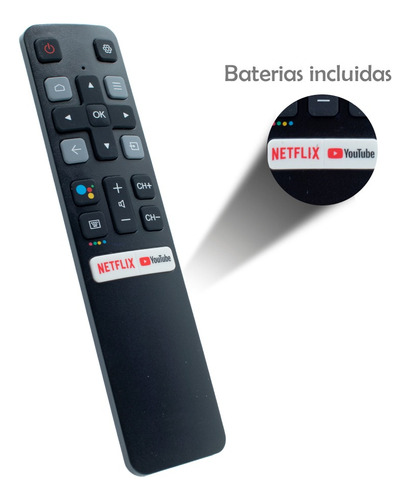 Control Remoto Tcl Smart Tv Rc802v Android Con Voz 