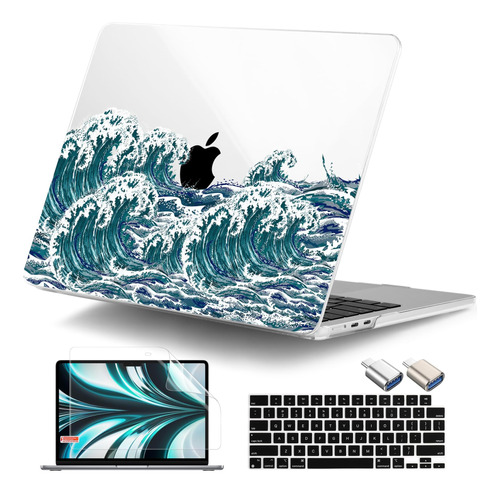 Funda Dongke Para Macbook Air 13 M2 + C/teclado Tides