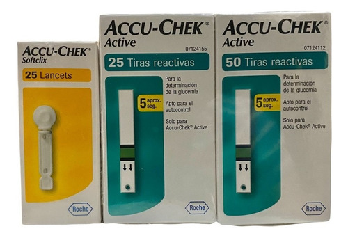 Kit Active 75 Tiras Y 25 Lancetas Accu-chek