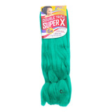 Jumbo Trança 400gramas Cabelo Sintético Jumbão Super X+brind Cor Verde