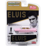 Cadillac Fleetwood Elvis Presley Greenlight 1:64 Con Figura Color Rosa