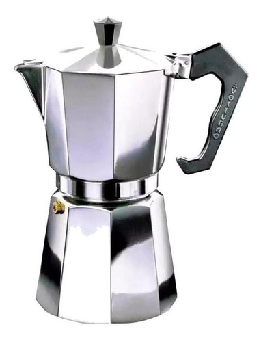 Cafetera Volturno Moka 12 Pocillos Manual Plata Italiana