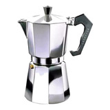 Cafetera Volturno Moka 12 Pocillos Manual Plata Italiana