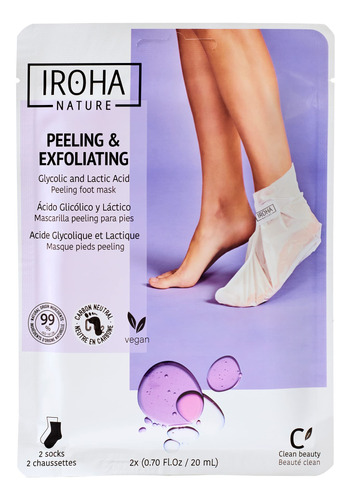 Iroha Nature - Peeling Y Exfoliación Máscaras Calcetines .