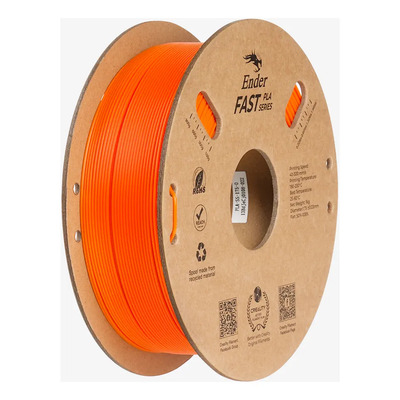 Filamento 3D PLA Creality Ender Fast para Impresora, 1.75 mm y 1 kg, Naranja | Envío gratis