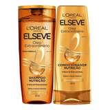  Kit Shampoo E Condicionador Elseve Óleo Extraordinário 200ml