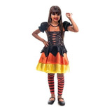 Fantasia De Halloween Infantil Feminina Bruxa Amelina