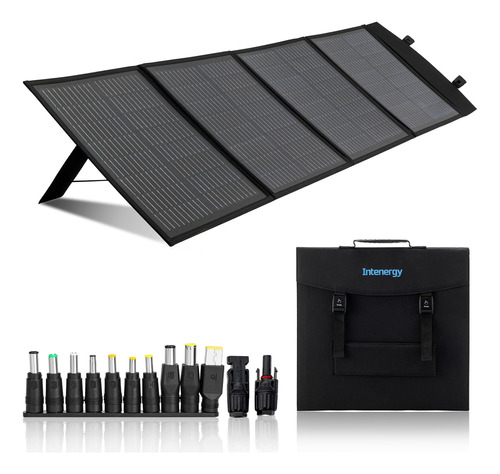 Intenergy Panel Solar Plegable De 100 W Y 12 V - Cargador Po