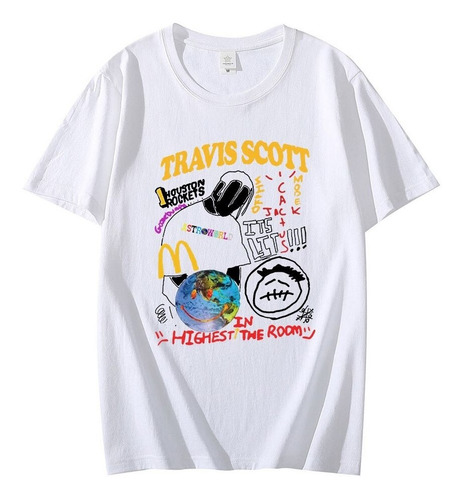 Playera Travis Scott Hombre Mujer Oversized Vintage Hip Hop