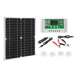 Kit De Panel Solar De 200 W, Cargador De Batería De 50 A Y 1