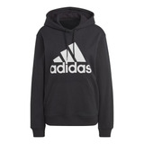 Moletinho adidas Essentials Big Logo Feminino - Preto/branco