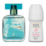 Kit Perfume Feminino Eterna. Desodorante Roll On.  