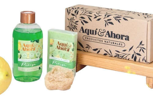  Espuma De Baño Jabón Líquido Esponja Box Regalo Limón Bath