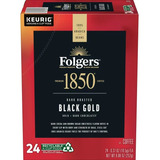 Cafe Folgers 1850 Black Gold, Dark Roast Keurig, 24pods