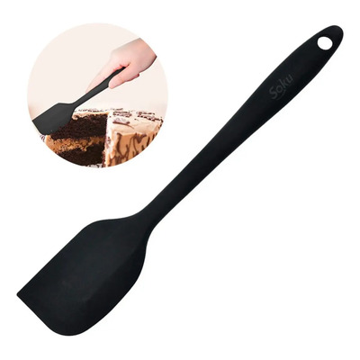 Espátula Miserable Pala De Silicona Cocina Repostería Chef Color Negro | MercadoLibre