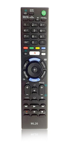 Control Remoto Para Sony Netflix 3d Smart Tv Led 