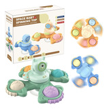 Juguetes Giratorios Spinner Con Ventosas Para Bebés Pack X3