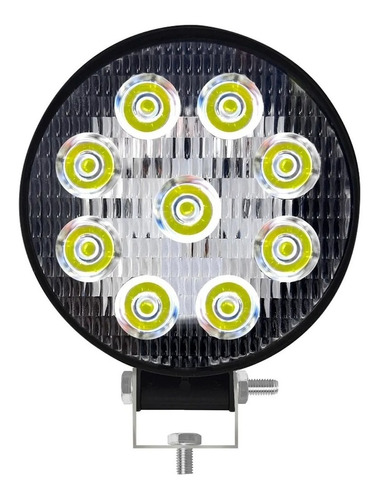 Faro Proyector 9 Led 27 Watts Auxiliar Moto Auto 4x4 Redondo