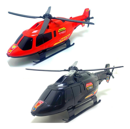 Kit 2 Helicopteros De Brinquedo P/ Menino Hélice Funciona