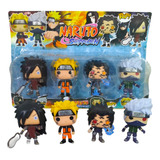Kit 4 Bonecos Naruto Shippuden Brinquedo Infantil Coleção