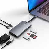 Satechi Adaptador Multipuerto Usb C, Hub Usb C 9 En 1, Adapt