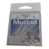 Anzuelo Mustad 277 N° 2 Ni Niquelados Paquete X15u Pejerrey