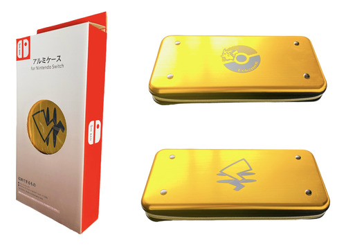 Estuche Nintendo Switch Oled Protector Pikachu Metal Poke Go