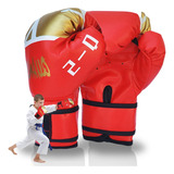 Guantes De Boxeo Profesional Boxeo Mma Muay Velcro Niños