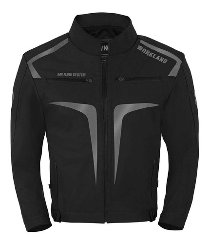 Chamarra Moto Hombre Impermeable Protectores Reflejante Wkl