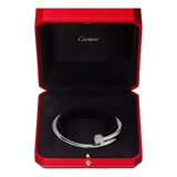 Pulsera Cartier Love En Oro Blanco Puntilla  Con Cofre