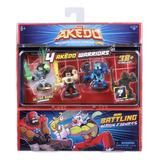 Pack Mini Figuras Accion X4 Combate Akedo Warriors 