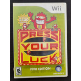 Press Your Luck Juego Original Nintendo Wii 
