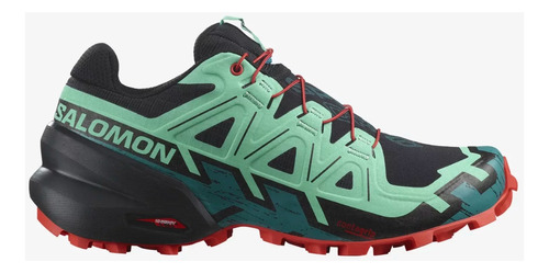 Zapatilla Salomon Speedcross 6 Trail Muje Verde Agua