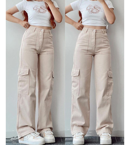 Cargo Pants Casuales De Moda Para Mujer J