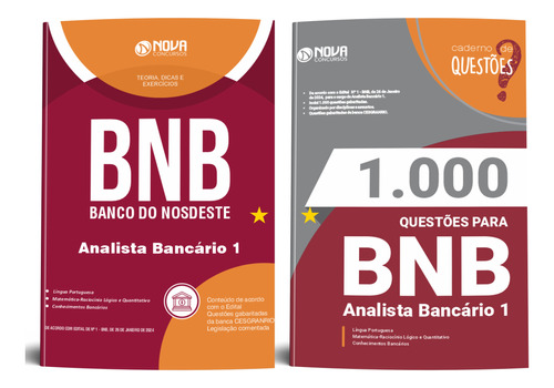 Apostila + Questões Bnb 2024 Analista Bancário Editora Nova