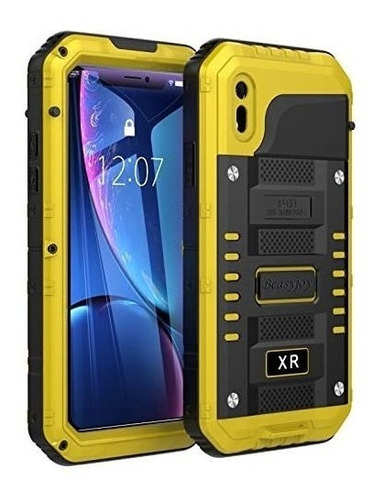 Funda Para iPhone XR Impermeable Amarillo Protector 360