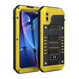 Funda Para iPhone XR Impermeable Amarillo Protector 360