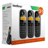 Kit 3 Telefones Sem Fio 1base+ 2ramais Intelbras Ts3113 Novo