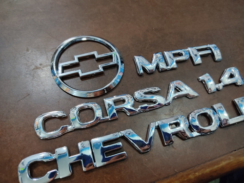 Kit Emblemas Corsa Chevrolet 1.4 Mpfi 5piezas Foto 2